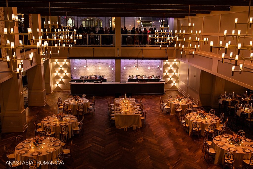 The Lucy Philadelphia wedding reception view of the ballroom
