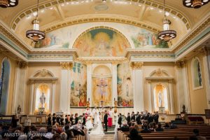 St Monica Church Philadelphia wedding ceremony