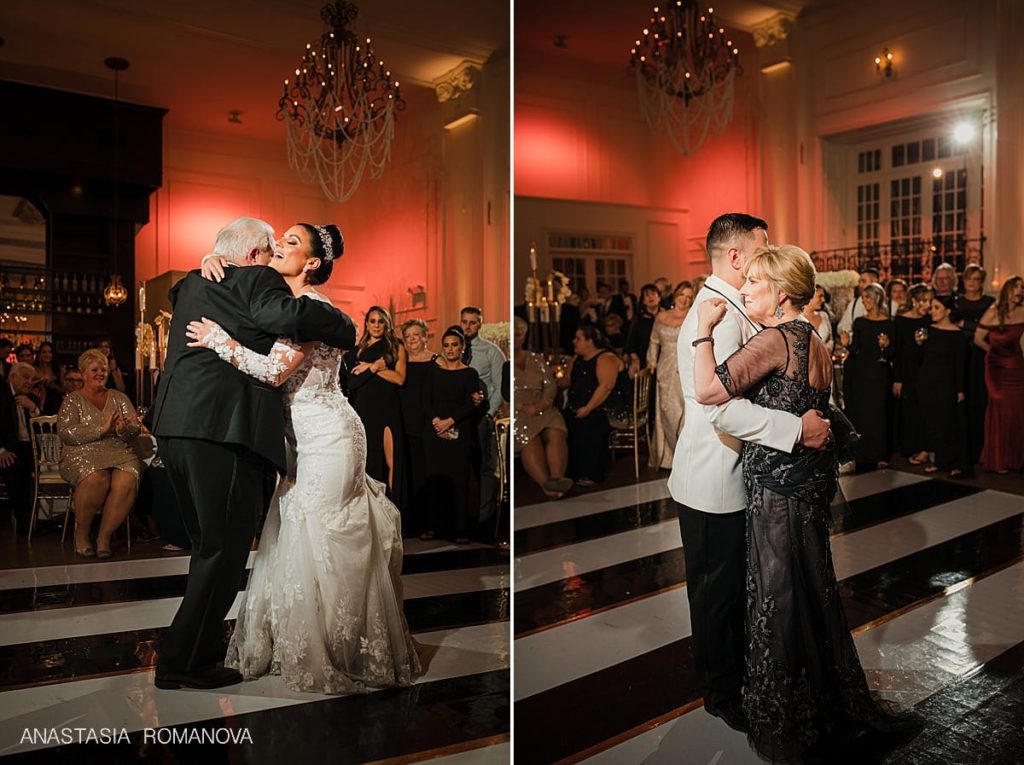 Parent dances at Philadelphia wedding reception Cescaphe Ballroom